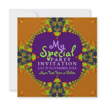 Exotic Fun Goddess Girls Party Invitation