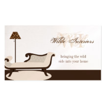 Exotic Giraffe Interior Design : Business Cards