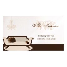 Exotic Giraffe Interior Design : Business Cards