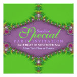 Exotic Magic Genie Fractal Art Invitation