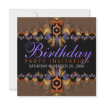 Exotic Oriental Flavour Party Birthday Invitation