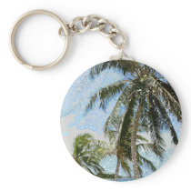 Exotic Palm Trees Key Chain