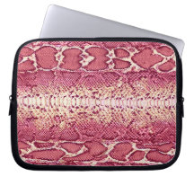 Exotic Pink Snake Skin #3 Laptop Computer Sleeve