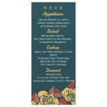 Exotic Roses - Wedding Menu cards invitations