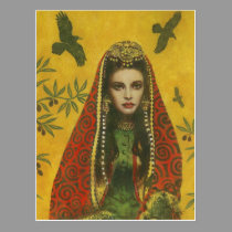 Exotic Sorceress Postcard postcards