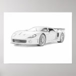 Exotic Sports Car Poster