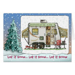 Expandable Hybred Trailer Camper Holiday Cards