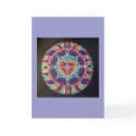 Expanding Heart Mandala Greeting Card