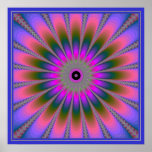 Expanding Pulsating Pink Poster