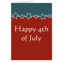 Expat or traveller Happy 4th of July Card