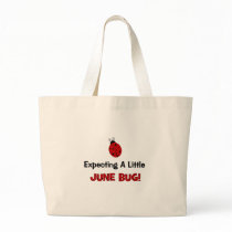 Expecting A Little June Bug Maternity Canvas Bag