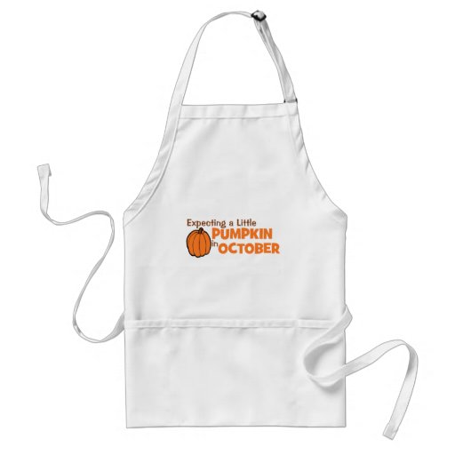 Expecting A Little Pumpkin In October Aprons