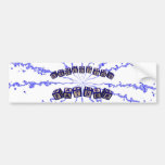 Expecting father toy blocks in blue bumper stickers