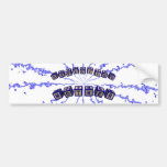 Expecting mother toy blocks in blue bumper stickers