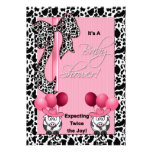 Expecting Twin Girls Baby Shower Invitation