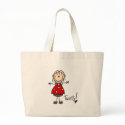 Expecting Twins Stick Figure Bag