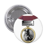 Expert Airborne medal button