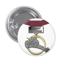 Expert Antitank Gunner medal button