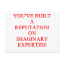 EXPERT joke Post Card