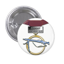 Expert Machine Gunner medal button