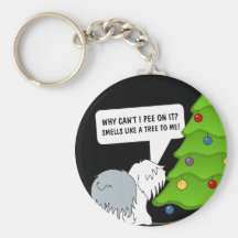 Explain the meaning of Christmas to your dog now! Keychains