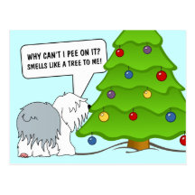 Explain the meaning of Christmas to your dog now! Postcards