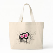 Exploding Hearts Emo Alternative Grunge Rock Punk Canvas Bags