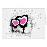Exploding Hearts Emo Alternative Grunge Rock Punk Cards