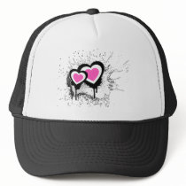 Exploding Hearts Emo Alternative Grunge Rock Punk Trucker Hats