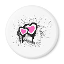 Exploding Hearts Emo Alternative Grunge Rock Punk Fridge Magnets