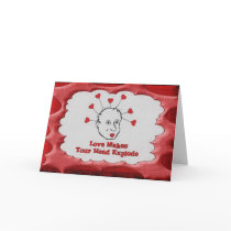 Exploding Love Head Card