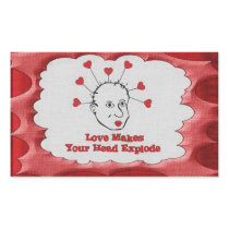 Exploding Love Head Sticker