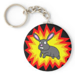Exploding Rabbit Keychain