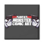 EXPLOITATION MONSTER COMIC ART MAGNETS