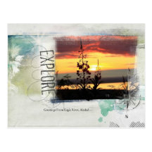 Explore Greetings From Alaska Postcard