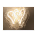 Exploring the light: hearts postcards