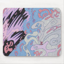 "Explosion in Space" Abstract Art Mousemat