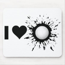 Explosive I Love Volleyball 1 Mousemat