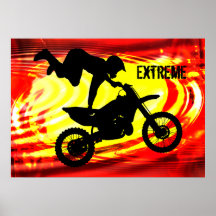 Explosive Motocross Jump Posters