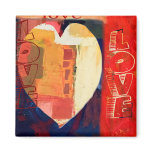 Expressionist Abstract Art Valentine magnets