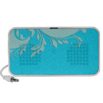 Expressive bluish swirls speakers