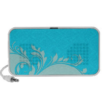 Expressive bluish swirls speakers