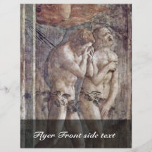 Expulsion From Paradise By Masaccio (Best Quality) Personalized Flyer