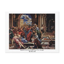 Expulsion Of Merchants From The Temple By Greco El Postcards