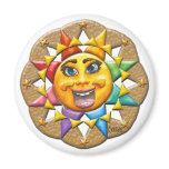 Extatic Sun Face Magnet
