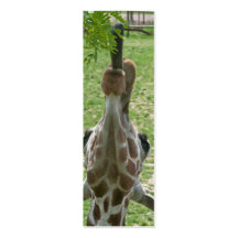 Extended Tongue Giraffe Bookmark Business Card