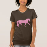 Extended Trot Dressage Horse (pink) Tees