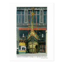 Exterior View of Bernstein's Fish Grotto on Postcards