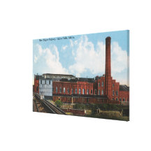 Exterior View of the Beet Sugar Factory Canvas Print