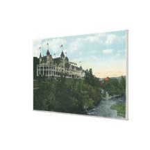 Exterior View of the Mount Pleasant Hotel # 2 Stretched Canvas Print